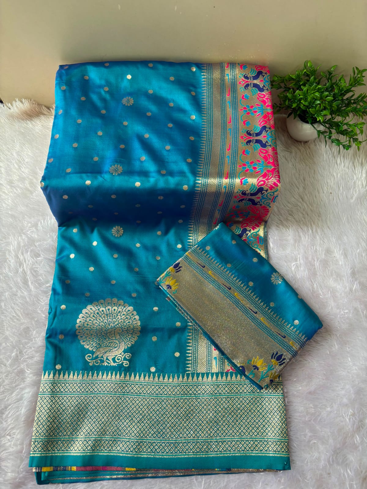PAITHANI SAREE WITH DUPATTA PC-1450