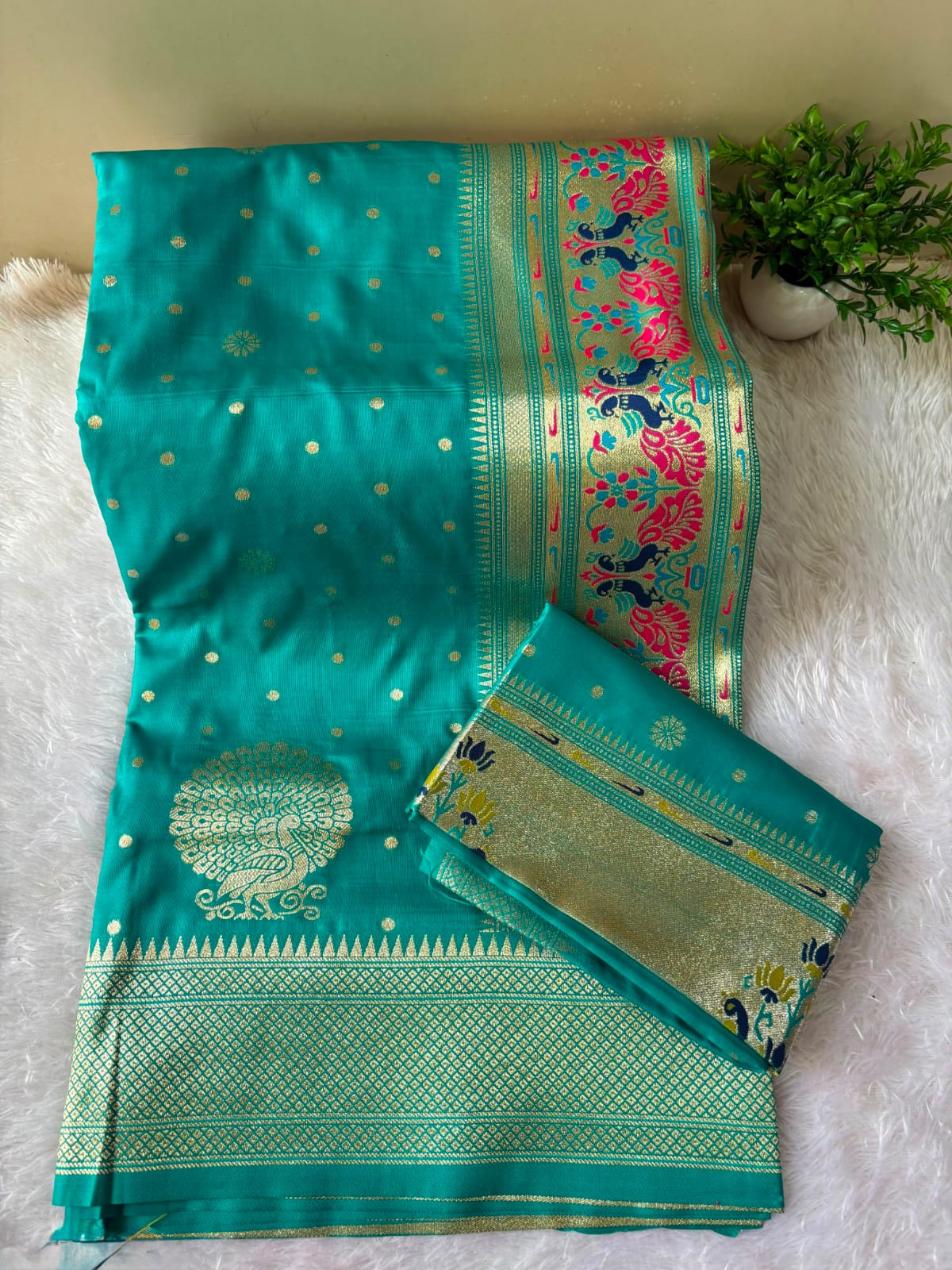 PAITHANI SAREE WITH DUPATTA PC-1450