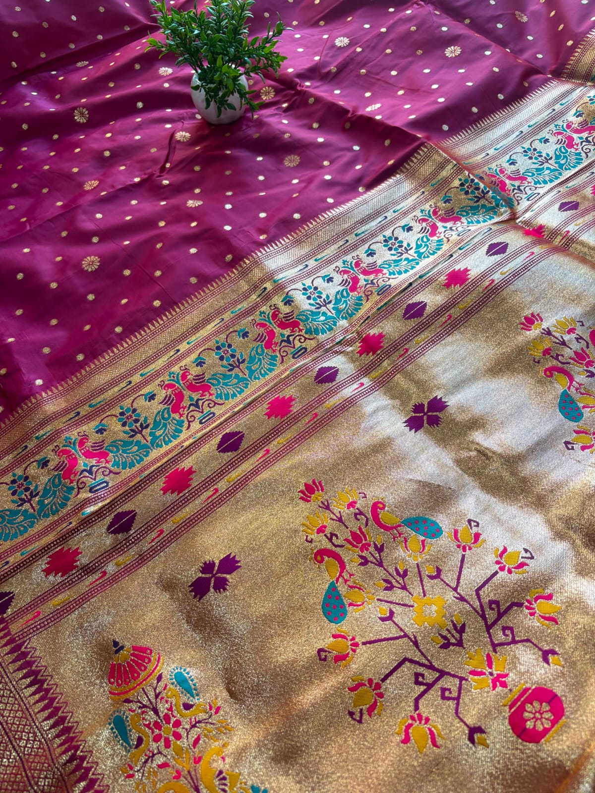 PAITHANI SAREE WITH DUPATTA PC-1450