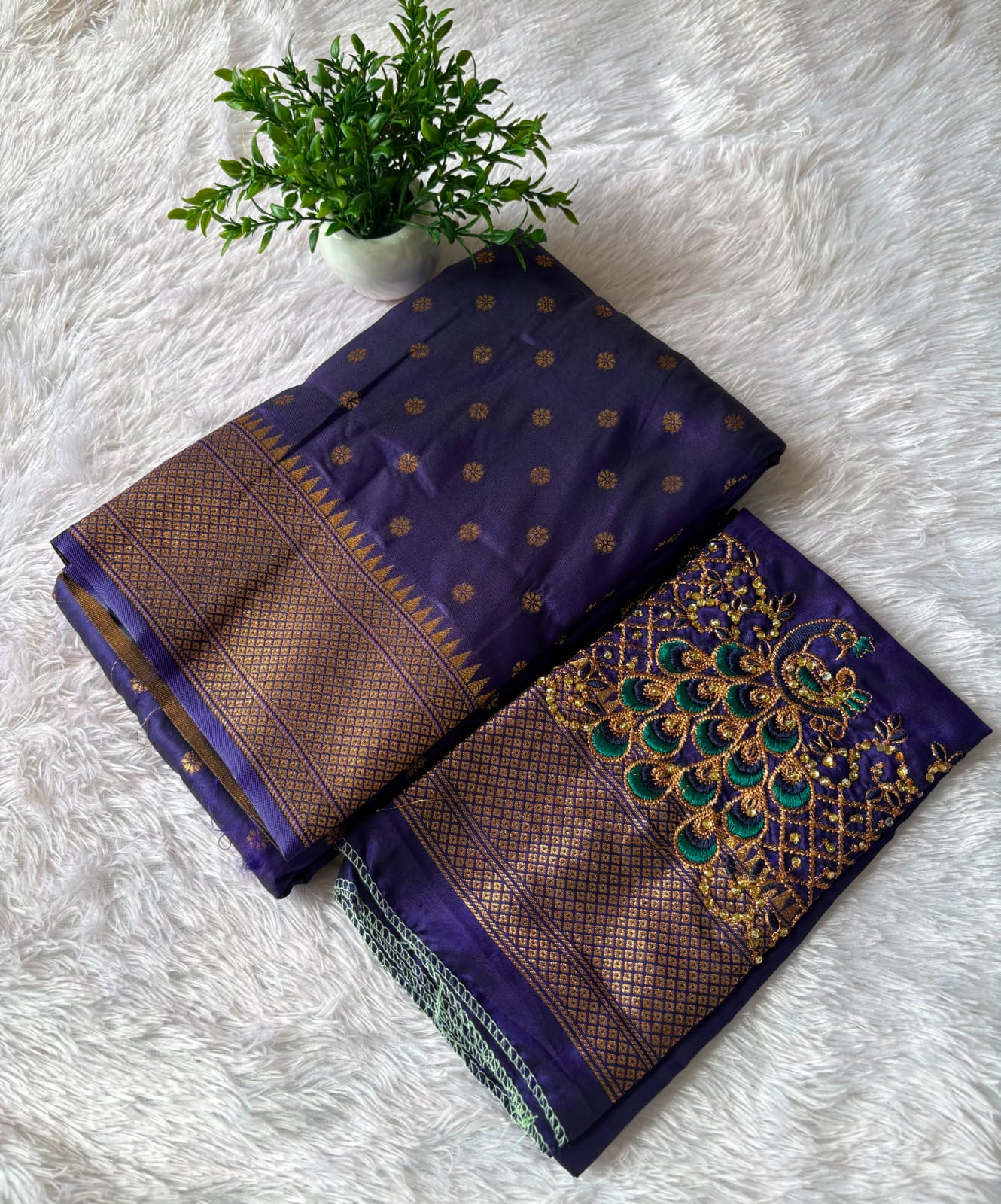 Kalanjali Paithani With Aari Work Blouse PC-1396