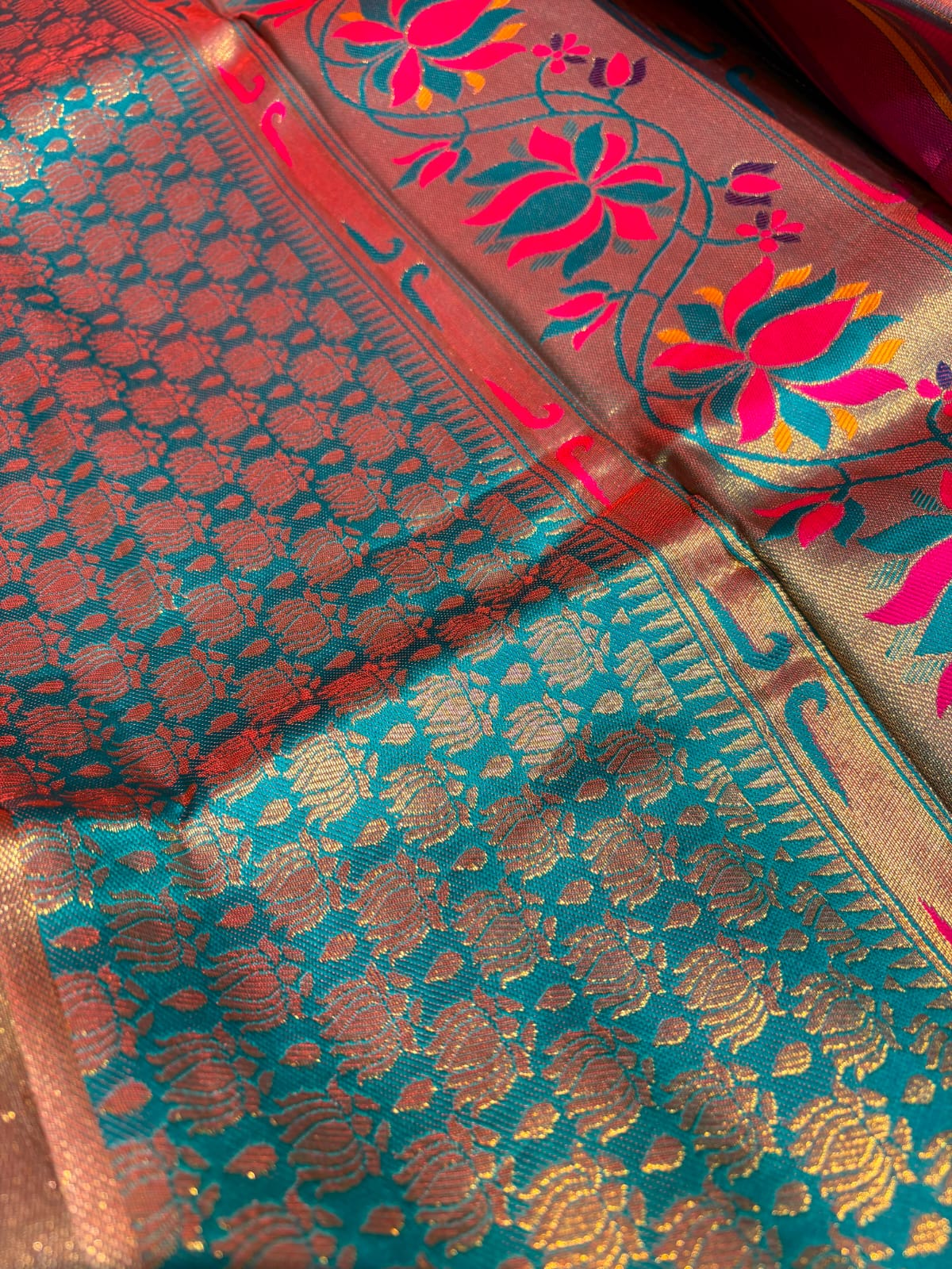PLAIN YEOLA PAITHANI PC-382