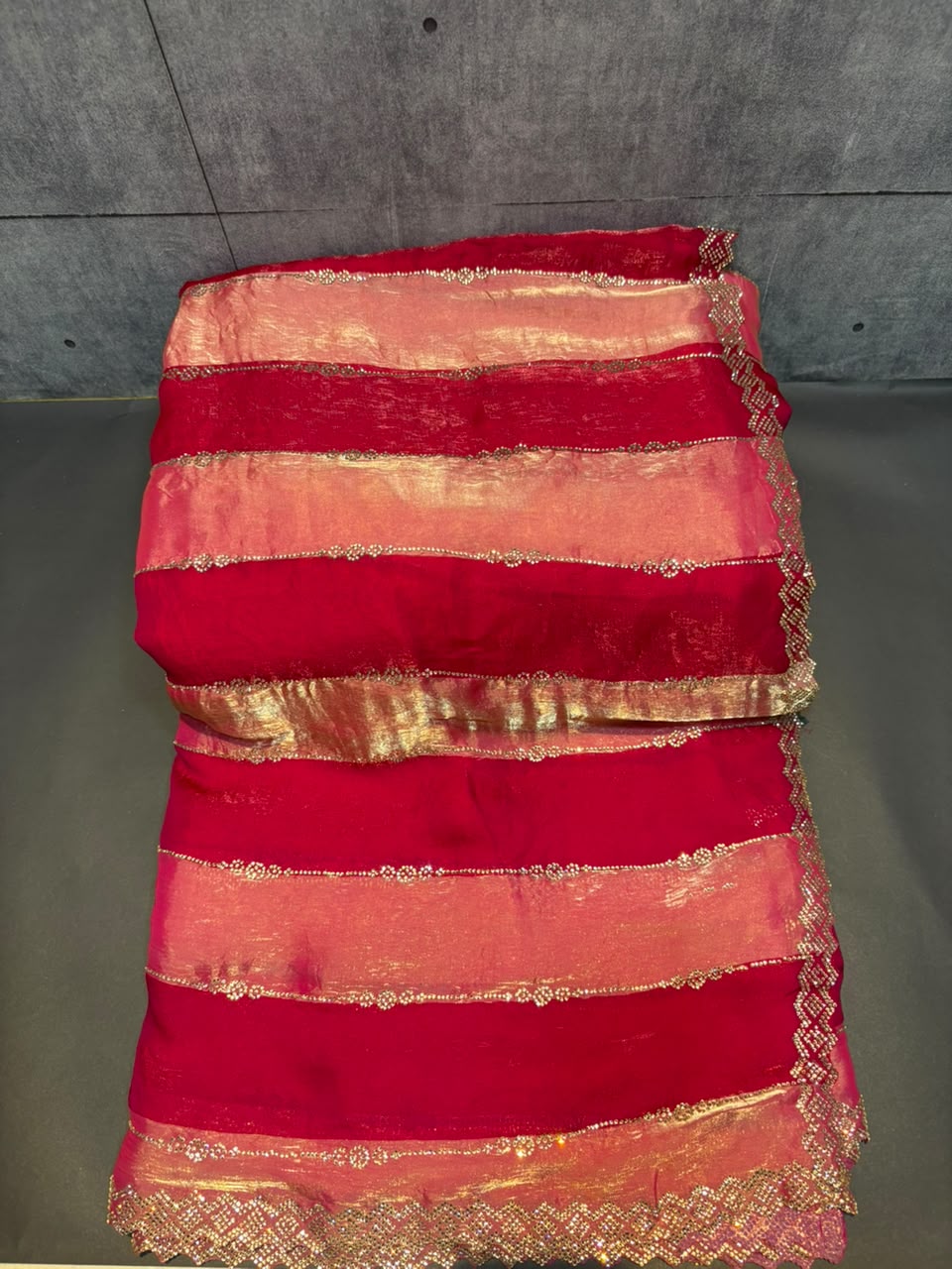 DOUBLE COLOUR DESIGNER SAREE