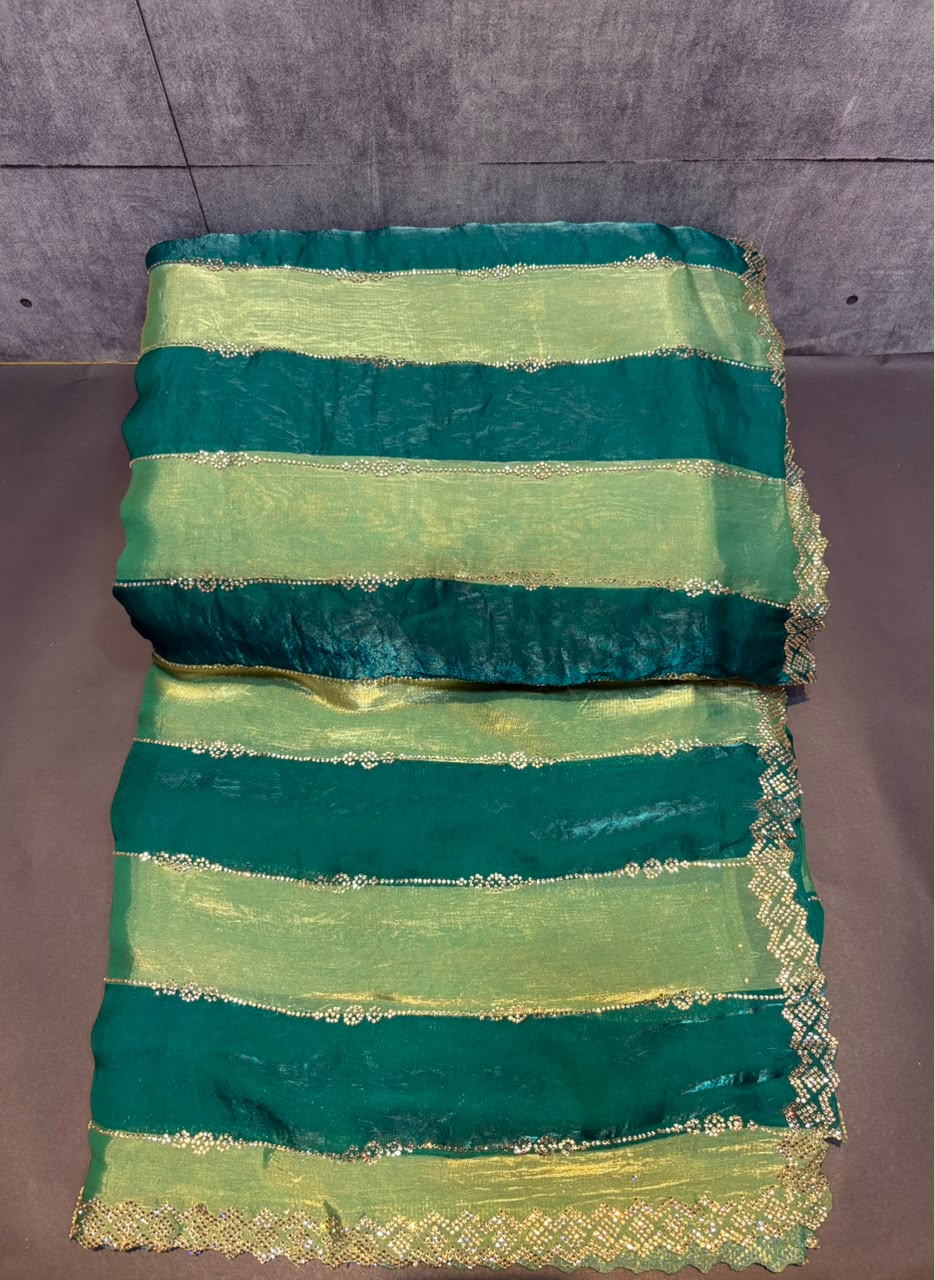 DOUBLE COLOUR DESIGNER SAREE