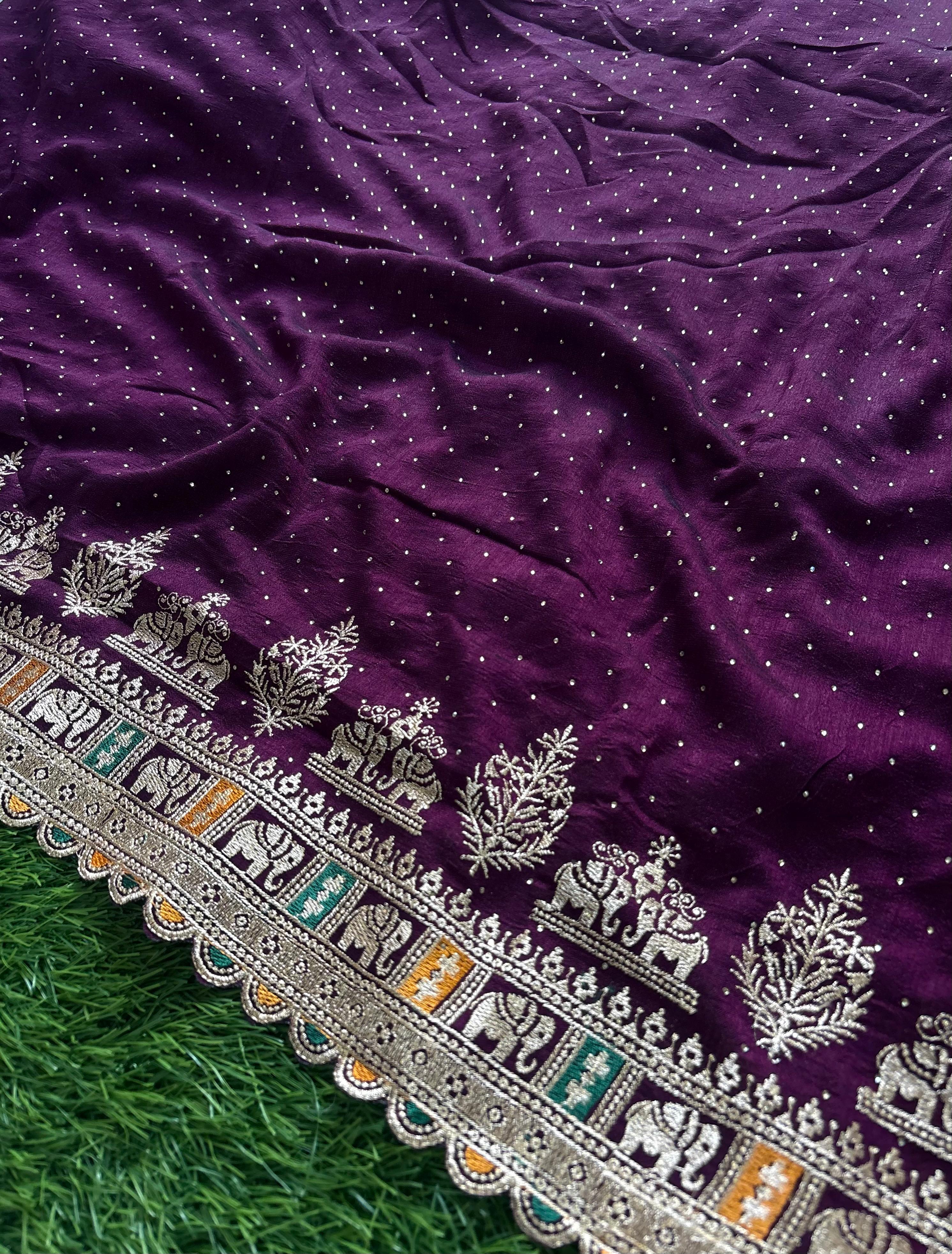 ELEPHANT DESIGNER SAREE PC-472