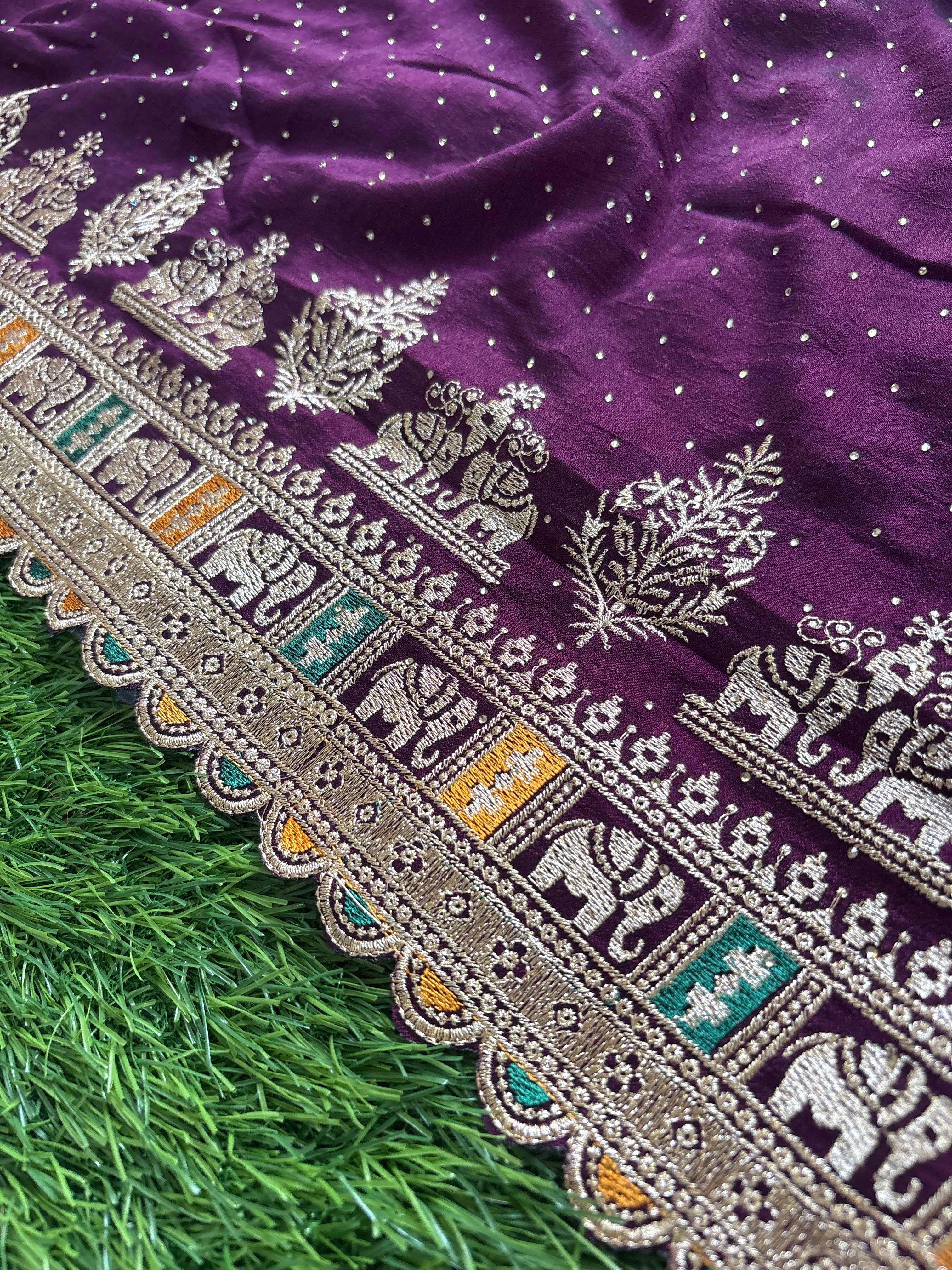 ELEPHANT DESIGNER SAREE PC-472