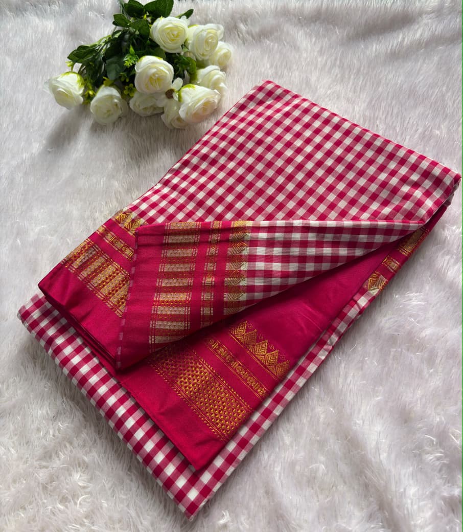 IRKAL CHECKS SAREE PC-1571