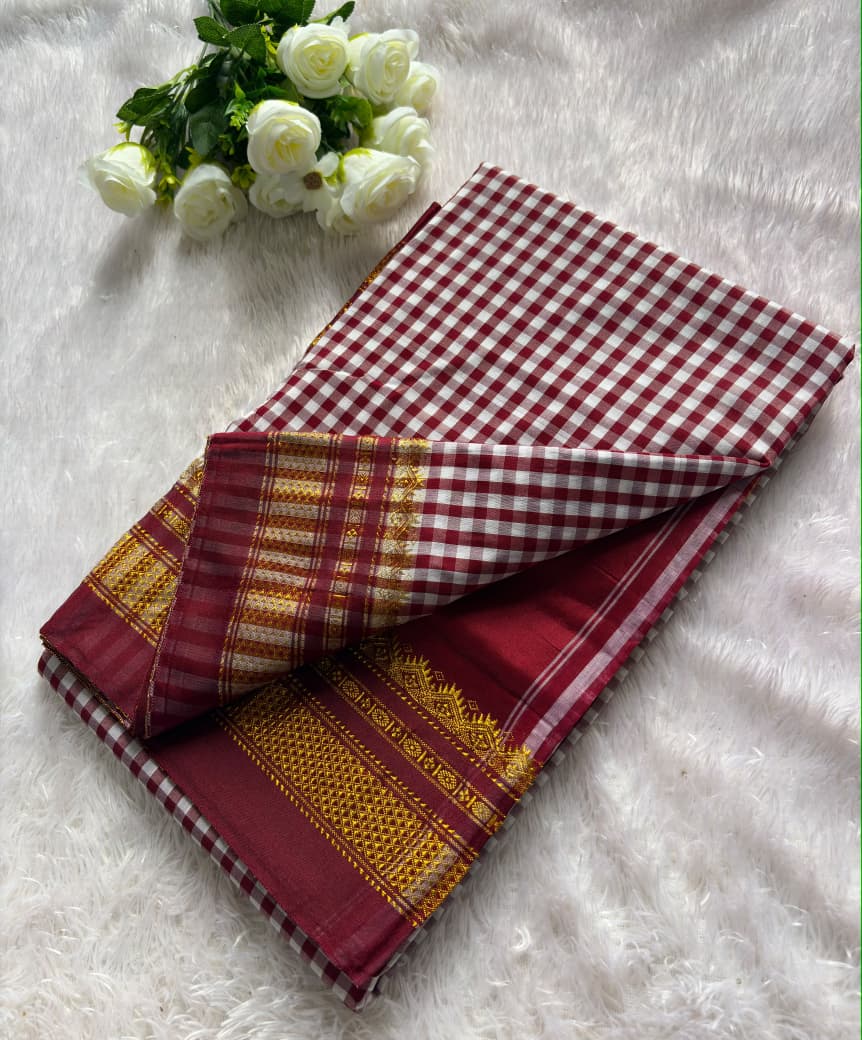 IRKAL CHECKS SAREE PC-1571